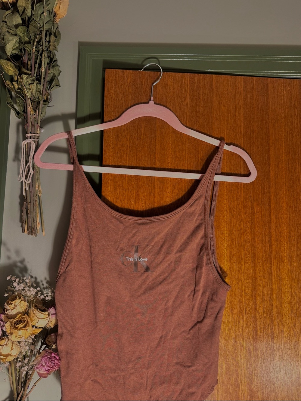 NWOT Calvin Klein Bodysuit, Low Back Scoop Neck, Button Close